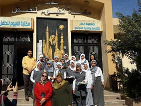 مدرسة محسن طنطاوى الاعدادية بنات فى زيارة لمكتبة الفيوم للطفل